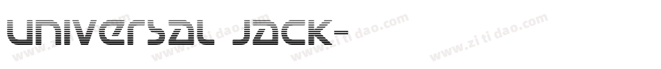 Universal Jack字体转换